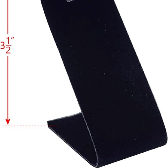 Elegant Curved Velvet-Covered Earring Display (NWOT) - Picture 4 of 7